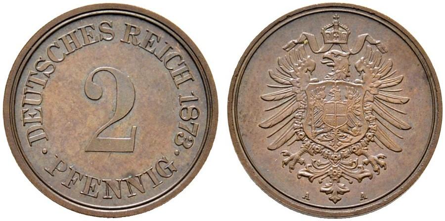 Germany 2 Pfennig 1873 A