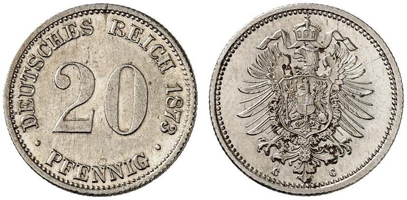 DE 20 Pfennig 1873 C