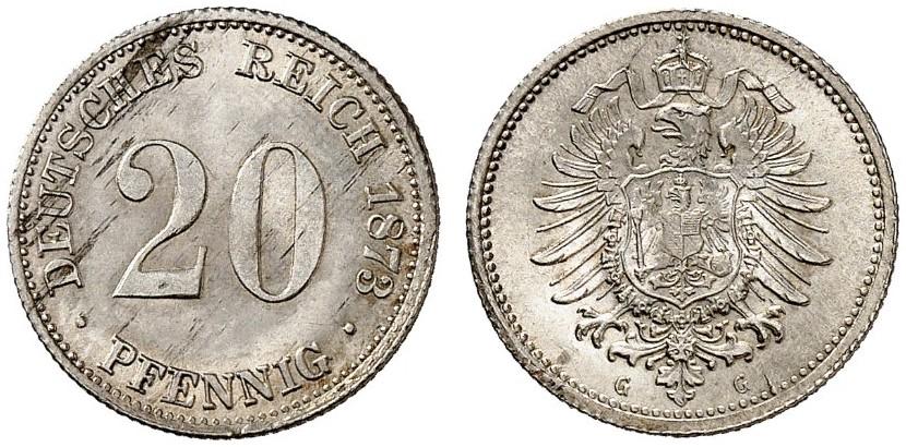 DE 20 Pfennig 1873 G