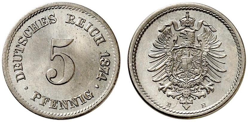 DE 5 Pfennig 1874 E