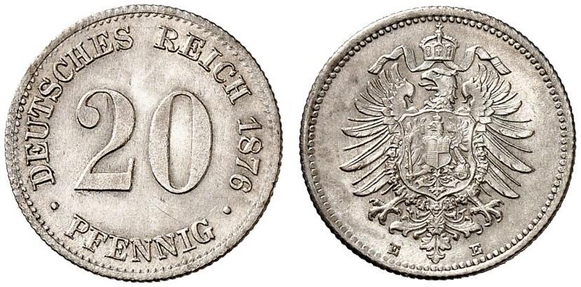 DE 20 Pfennig 1876 E