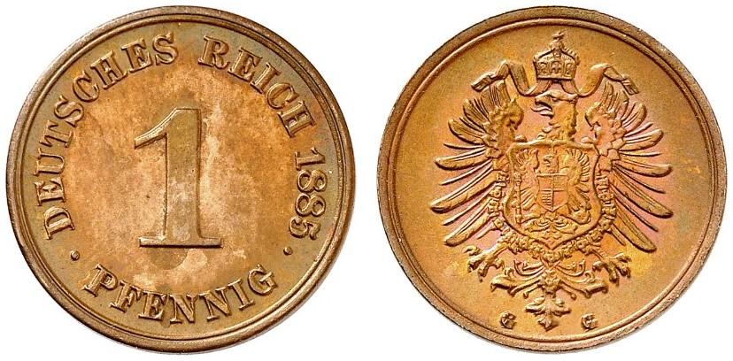 DE 1 Pfennig 1885 G
