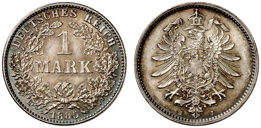DE 1 Mark 1885 J