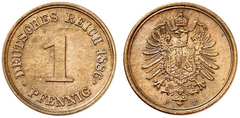 DE 1 Pfennig 1886 F