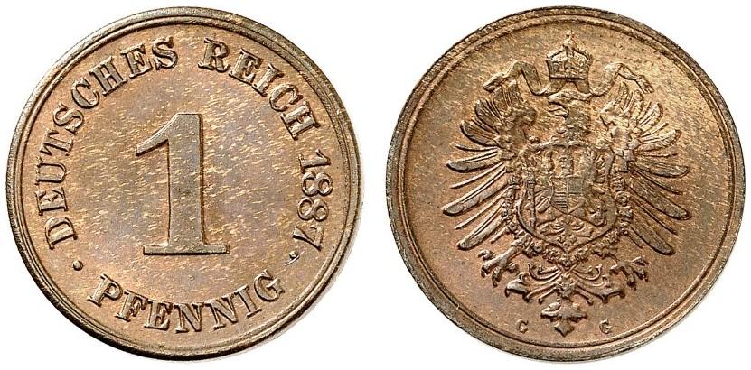 DE 1 Pfennig 1887 G