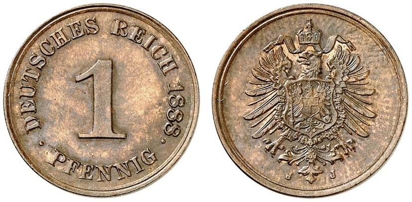 DE 1 Pfennig 1888 J