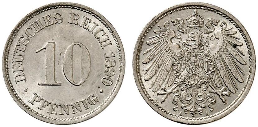 DE 10 Pfennig 1890 A