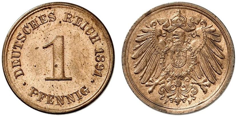 DE 1 Pfennig 1891 F