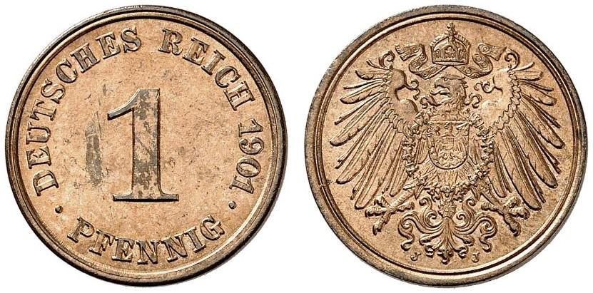 DE 1 Pfennig 1901 J