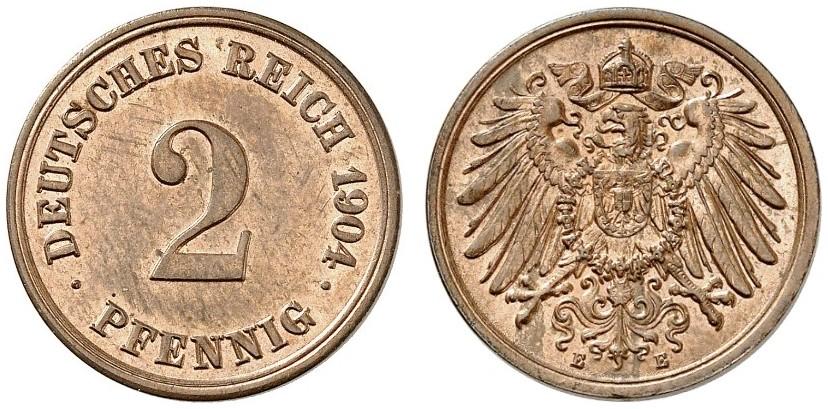 DE 2 Pfennig 1904 E