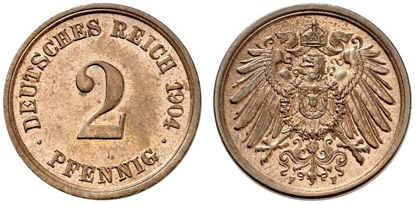 DE 2 Pfennig 1904 F