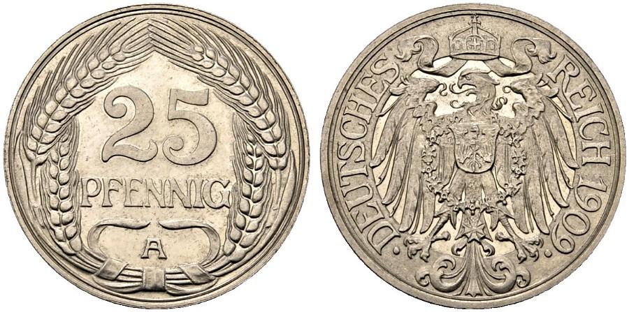 DE 25 Pfennig 1909 A