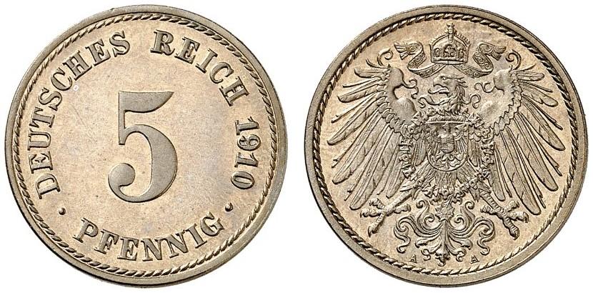 DE 5 Pfennig 1910 A
