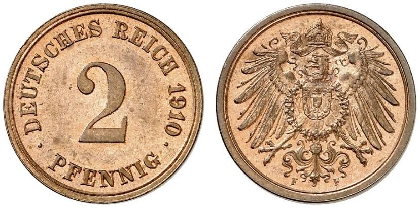 DE 2 Pfennig 1910 F