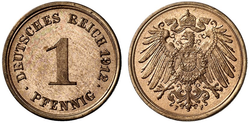 DE 1 Pfennig 1912 F