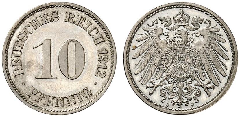 DE 10 Pfennig 1912 J