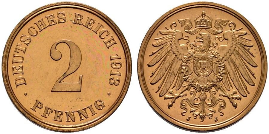 DE 2 Pfennig 1913 J