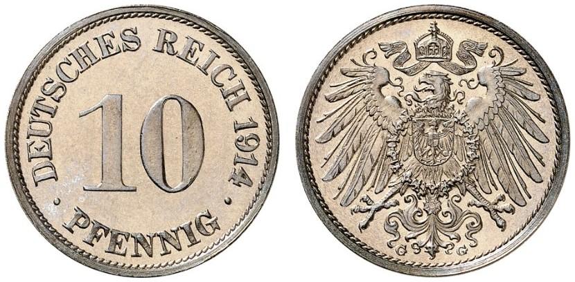 DE 10 Pfennig 1914 G