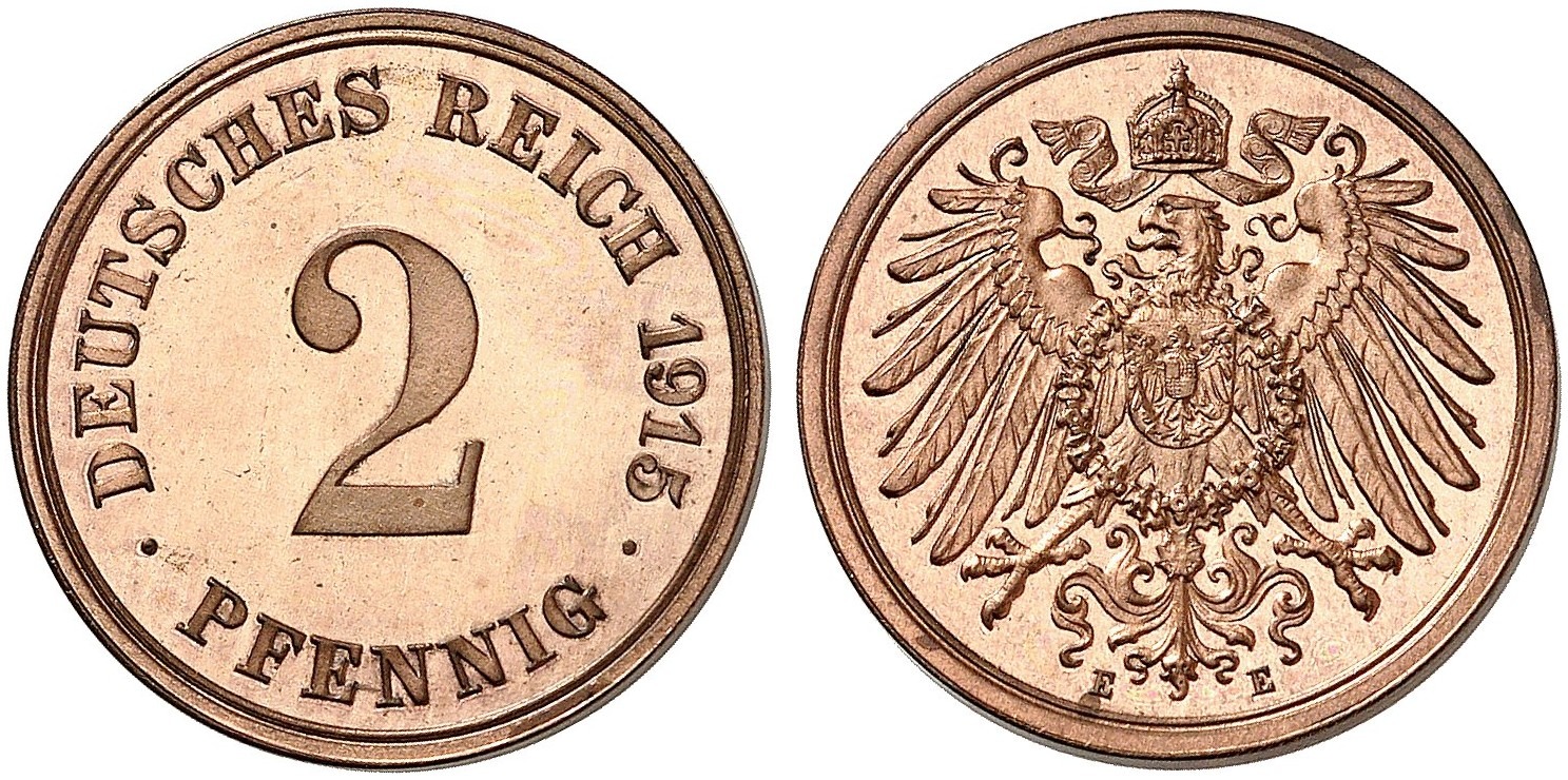 DE 2 Pfennig 1915 E