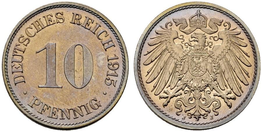 DE 10 Pfennig 1915 J