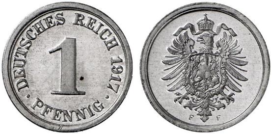 DE 1 Pfennig 1917 F