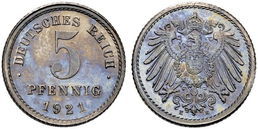 DE 5 Pfennig 1921 E