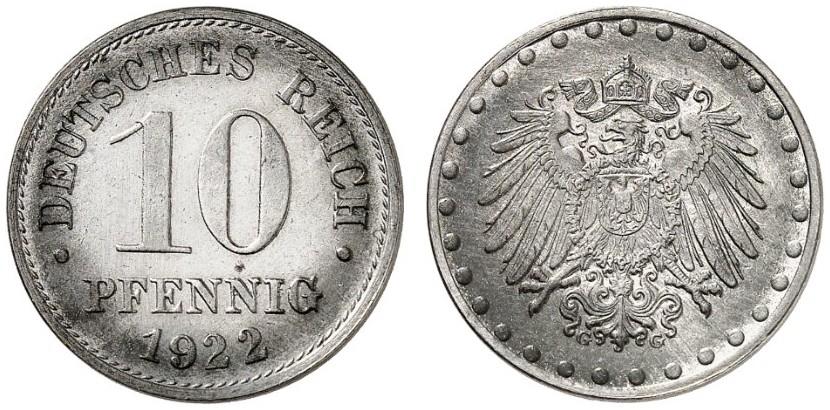 DE 10 Pfennig 1922 G