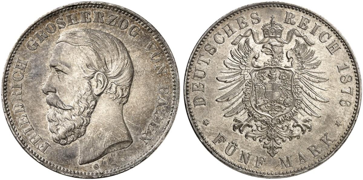 DE 5 Mark 1876 G