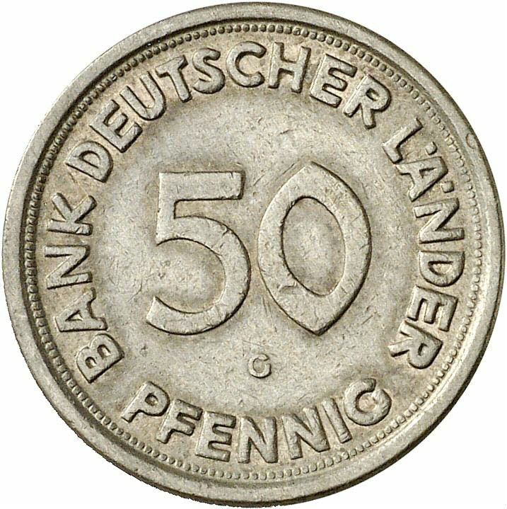 DE 50 Pfennig 1949 G