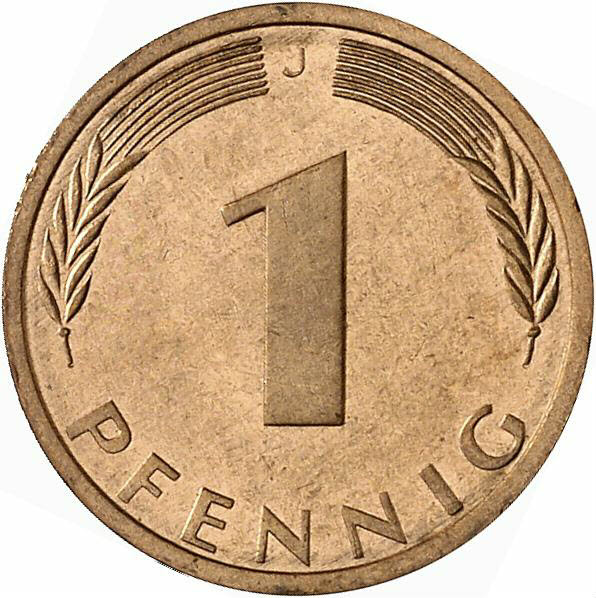 DE 1 Pfennig 1975 J
