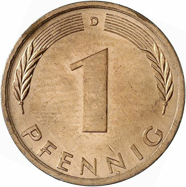 DE 1 Pfennig 1976 D