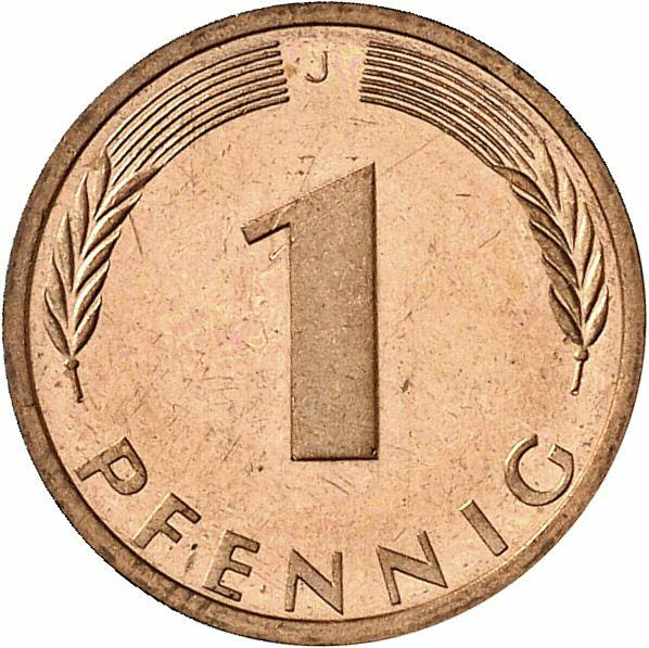 DE 1 Pfennig 1976 J