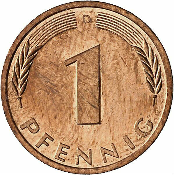 DE 1 Pfennig 1996 D