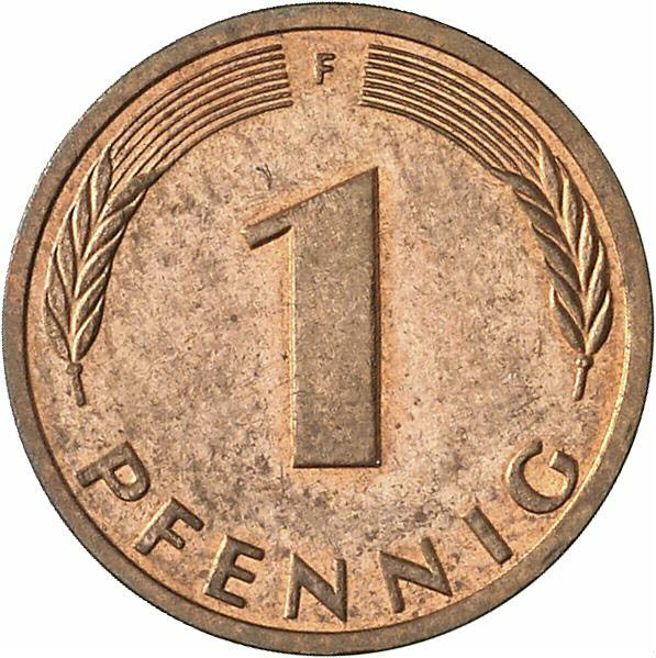 DE 1 Pfennig 1990 F