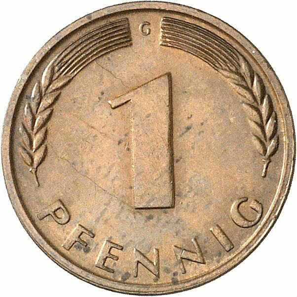 DE 1 Pfennig 1966 D