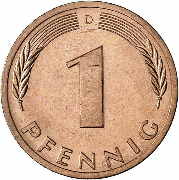 DE 1 Pfennig 1980 D
