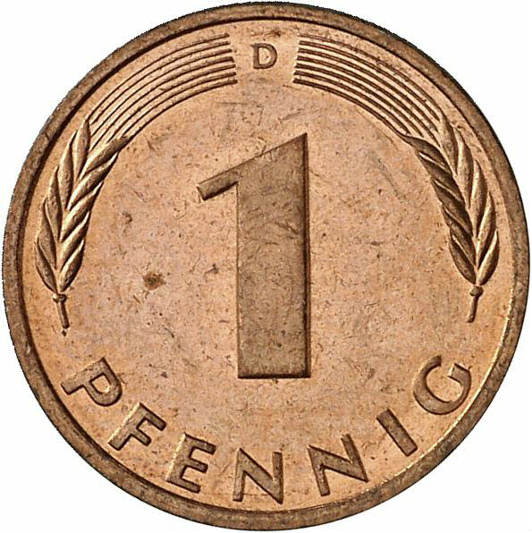 DE 1 Pfennig 1995 D