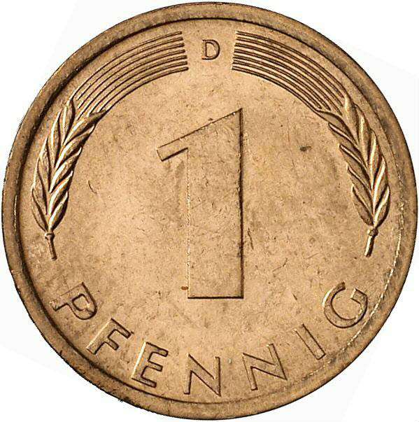 DE 1 Pfennig 1973 D