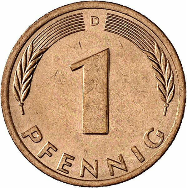 DE 1 Pfennig 1977 D