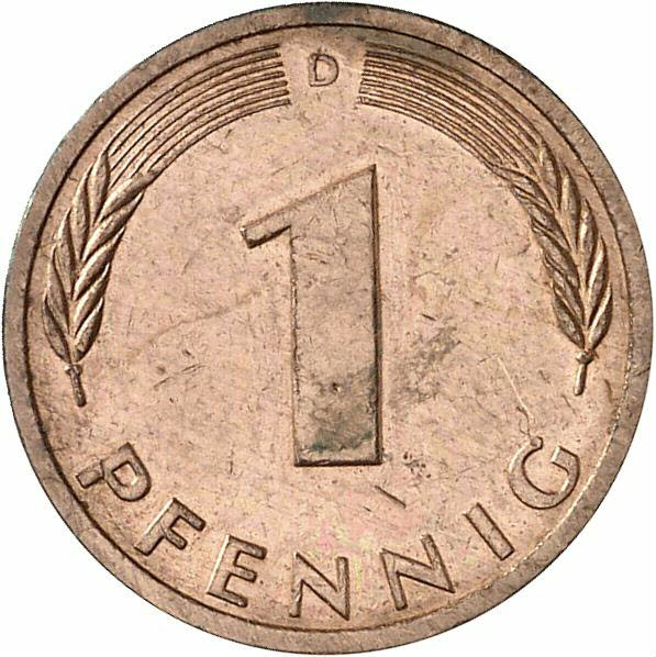 DE 1 Pfennig 1984 D