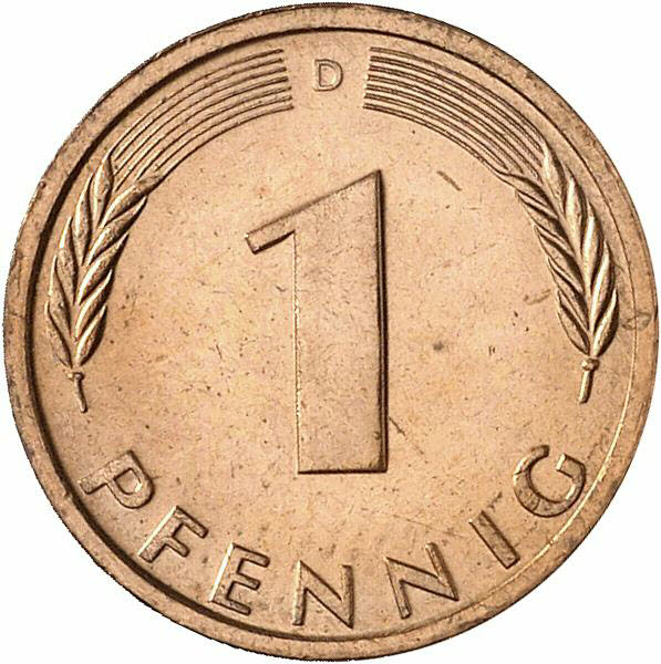 DE 1 Pfennig 1986 D