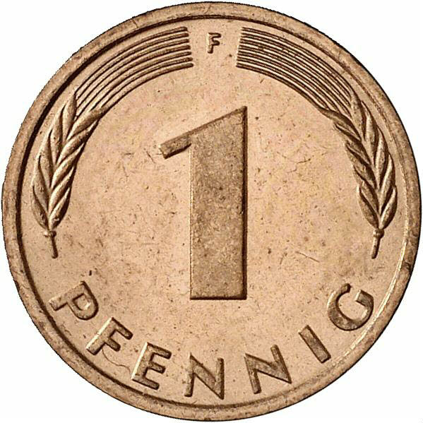 DE 1 Pfennig 1987 F