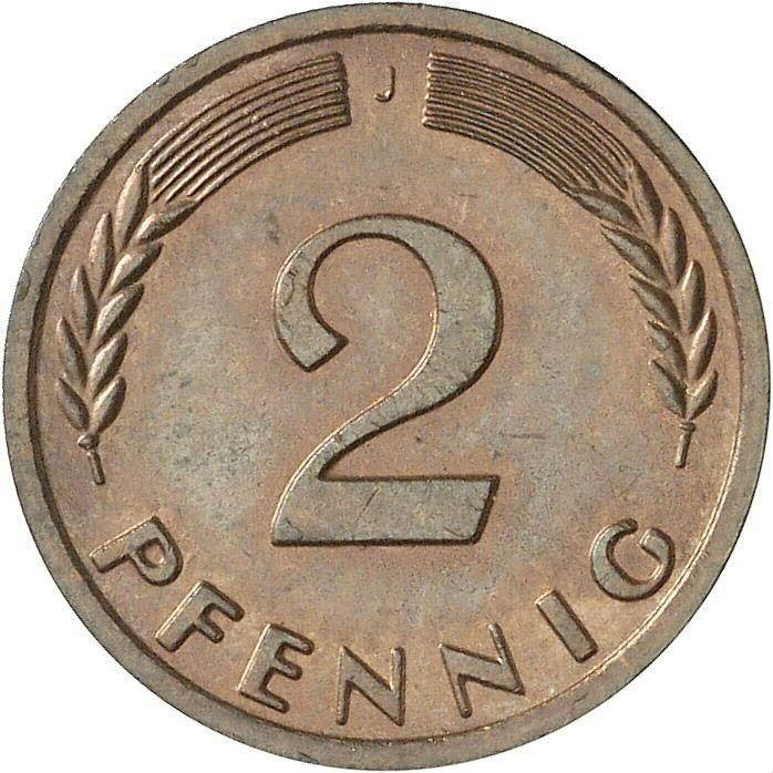 DE 2 Pfennig 1961 J