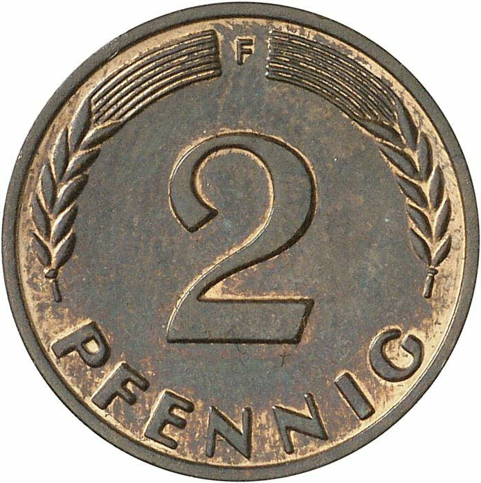 DE 2 Pfennig 1961 F