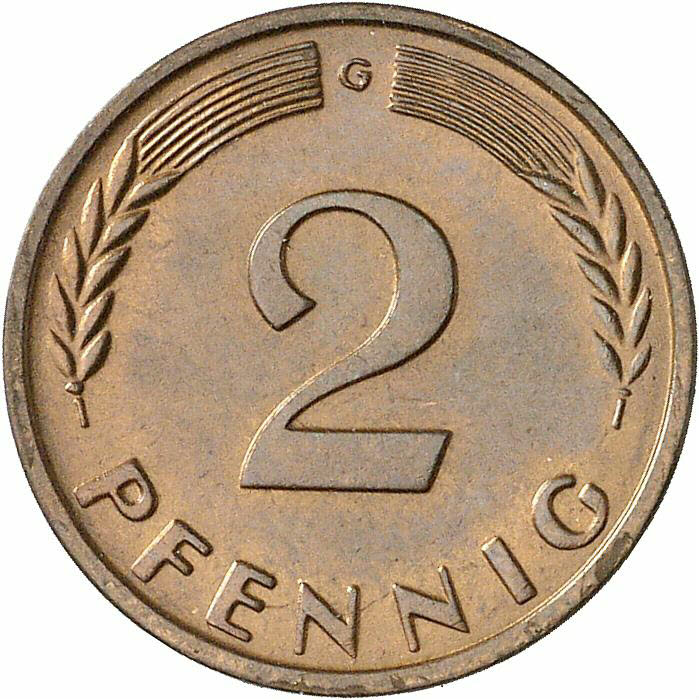 DE 2 Pfennig 1963 G