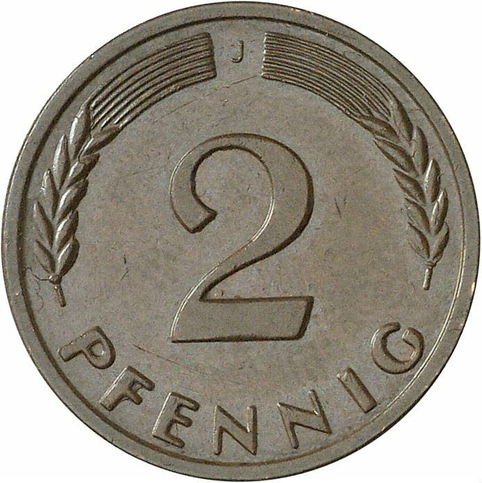 DE 2 Pfennig 1960 J