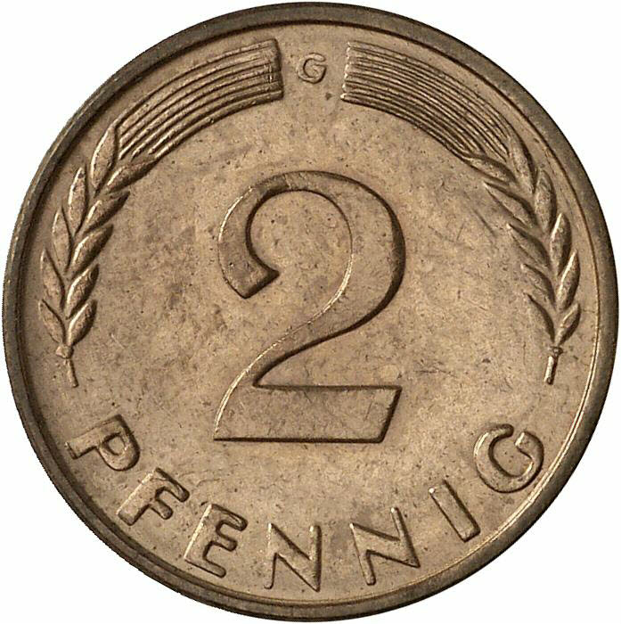 DE 2 Pfennig 1960 G