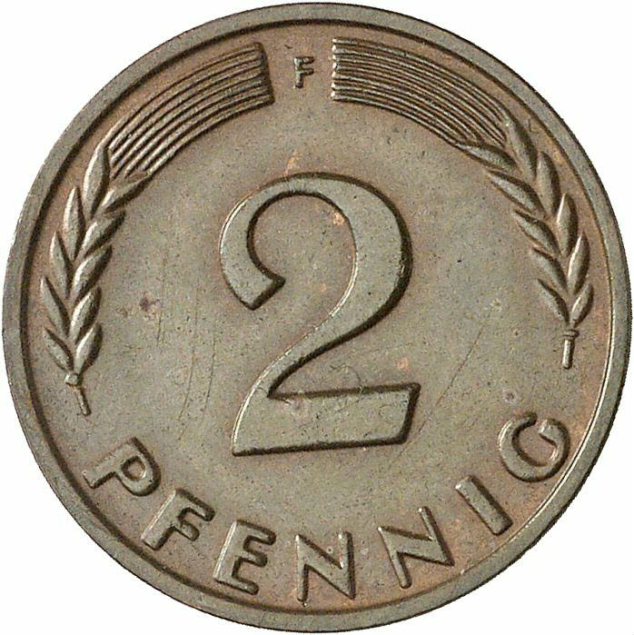DE 2 Pfennig 1965 F