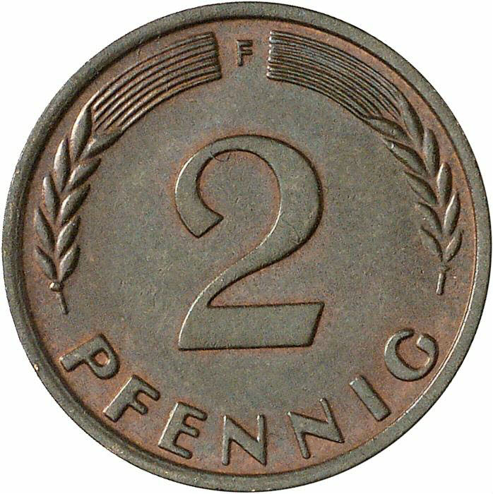 DE 2 Pfennig 1959 F