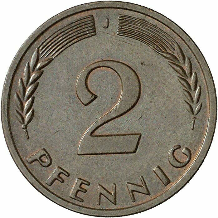 DE 2 Pfennig 1966 J